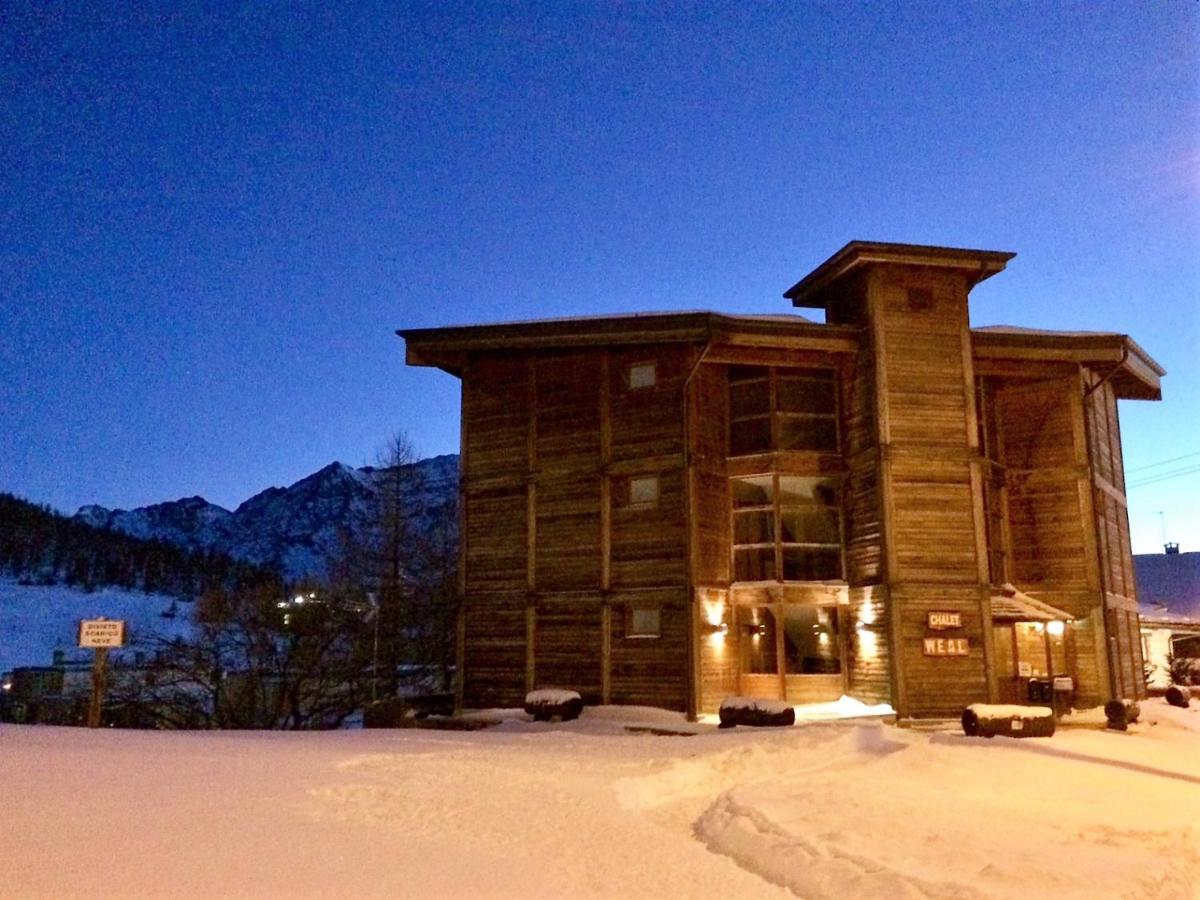 Chalet Weal Aparthotel Colle Colle Sestriere Kültér fotó